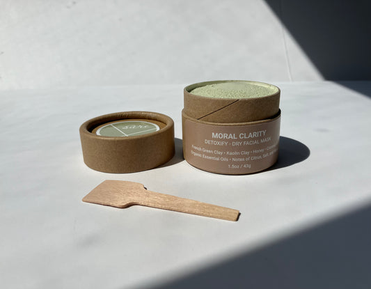 Moral Clarity - Detox - Dry Facial Masks - Side jar
