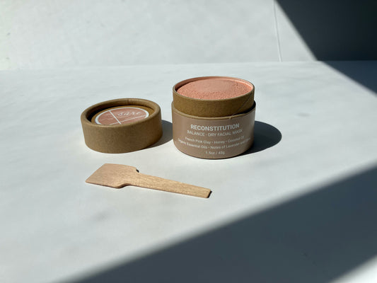 Reconstitution - Balance - Dry Facial Masks - Side jar