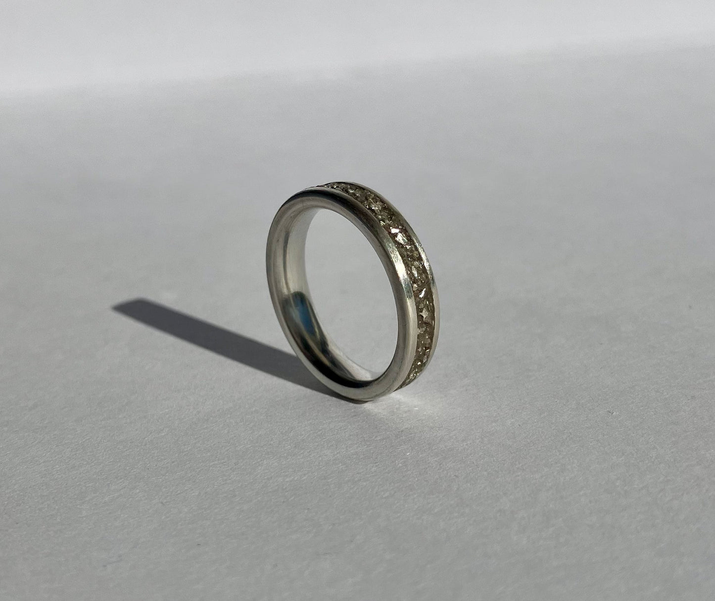 Sophisticated Sparkle - German Glass Minimalist Ring